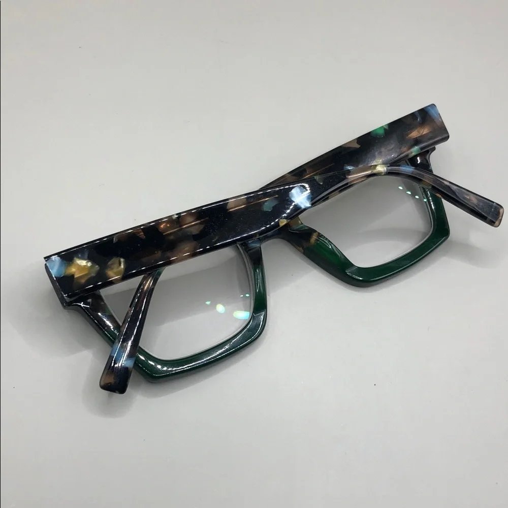 Warby Parker Sonia Aventurine Tortoise Fade Square Glasses Frames UNISEX